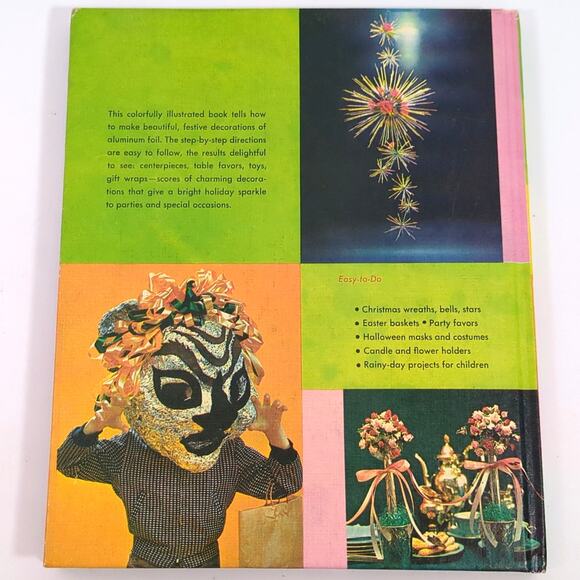 1959 ALCOA'S BOOK OF DECORATIONS Mid-Century Aluminum Foil Kitsch GOLDEN PRESS - Picture 2 of 5
